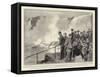 The Duke and Duchess of Cornwall at the Niagara Falls, Watching the Child of the Mist-Frederic De Haenen-Framed Stretched Canvas