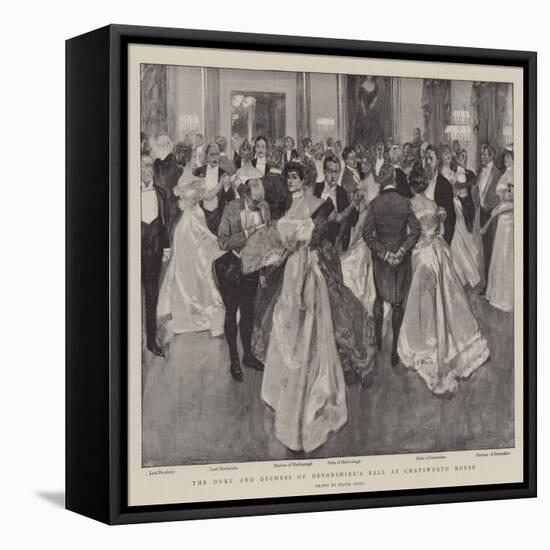 The Duke and Duchess of Devonshire's Ball at Chatsworth House-Frank Craig-Framed Stretched Canvas