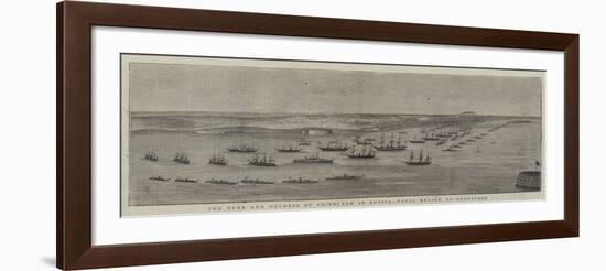 The Duke and Duchess of Edinburgh in Russia, Naval Review at Cronstadt-null-Framed Giclee Print