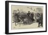 The Duke and Duchess of Edinburgh in the Streets of St Petersburg-William Ralston-Framed Giclee Print