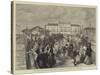 The Duke and Duchess of Teck's Visit to Southport, the Tramway Car on the Pier-null-Stretched Canvas