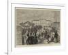 The Duke and Duchess of Teck's Visit to Southport, the Tramway Car on the Pier-null-Framed Giclee Print