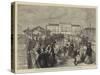 The Duke and Duchess of Teck's Visit to Southport, the Tramway Car on the Pier-null-Stretched Canvas