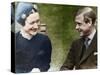 The Duke and Duchess of Windsor (Mrs Simpso) at the Chateau De Cande, France, 1937-null-Stretched Canvas