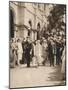 The Duke and Duchess of York and Queen Elizabeth Leaving a Reception in Brisbane, 1927-null-Mounted Photographic Print