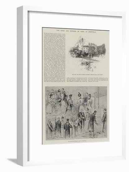 The Duke and Duchess of York at Sheffield-Herbert Railton-Framed Giclee Print