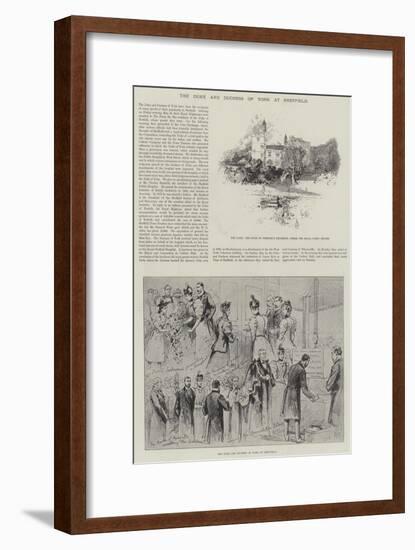 The Duke and Duchess of York at Sheffield-Herbert Railton-Framed Giclee Print