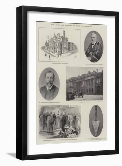 The Duke and Duchess of York at Sheffield-null-Framed Giclee Print