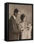 The Duke and Duchess of York at the Christening of Princess Elizabeth, 1926-null-Framed Stretched Canvas
