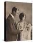 The Duke and Duchess of York at the Christening of Princess Elizabeth, 1926-null-Stretched Canvas