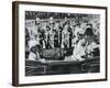 The Duke and Duchess of York Leaving St Pauls Cathedral with their Daughters, 1935-null-Framed Giclee Print