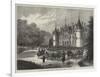 The Duke De La Rochefoucauld-Bisaccia's Chateau D'Esclimont, Visited by the Prince of Wales-null-Framed Giclee Print