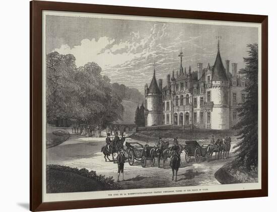 The Duke De La Rochefoucauld-Bisaccia's Chateau D'Esclimont, Visited by the Prince of Wales-null-Framed Giclee Print