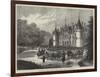 The Duke De La Rochefoucauld-Bisaccia's Chateau D'Esclimont, Visited by the Prince of Wales-null-Framed Giclee Print