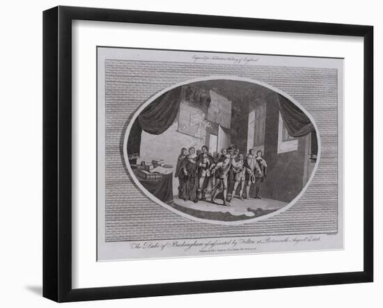 The Duke of Buckingham Assassinated by Felton at Portsmouth, 23 August 1628-null-Framed Giclee Print