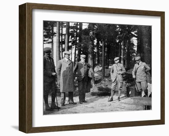 The Duke of Connaught and His Shooting Party, 1908-null-Framed Giclee Print
