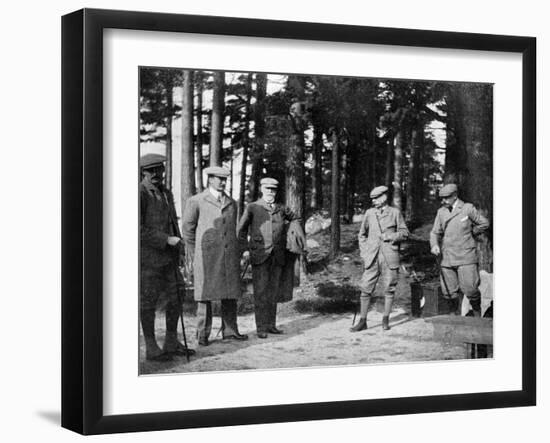 The Duke of Connaught and His Shooting Party, 1908-null-Framed Giclee Print