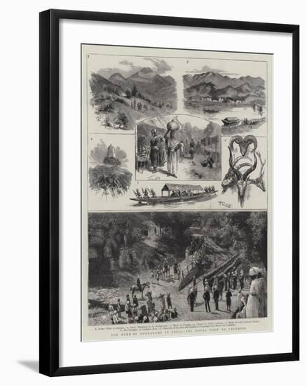 The Duke of Connaught in India, the Royal Visit to Cashmere-null-Framed Giclee Print