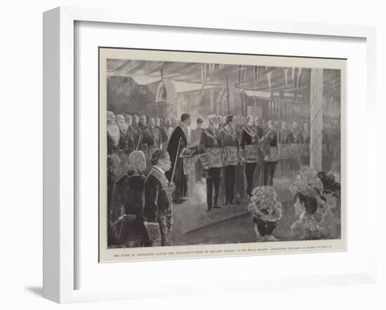 The Duke of Connaught Laying the Foundation-Stone of the New Schools of the Royal Masonic Instituti-Henry Charles Seppings Wright-Framed Giclee Print