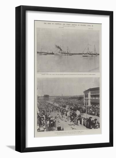 The Duke of Cornwall and York's Arrival at Colombo, 12 April-null-Framed Giclee Print