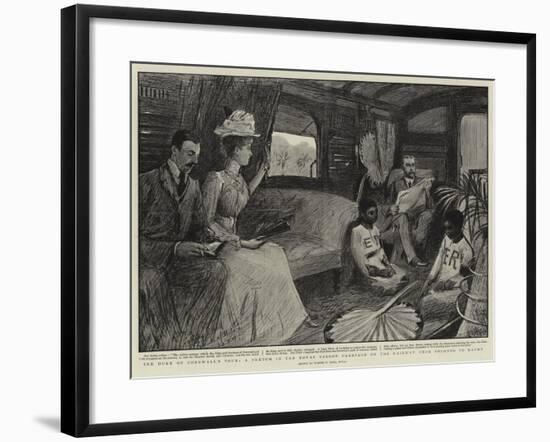 The Duke of Cornwall's Tour-Sydney Prior Hall-Framed Giclee Print