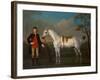 The Duke of Cumberlands Grey Racehorse Crab held by a Groom-James Seymour-Framed Giclee Print