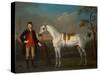 The Duke of Cumberlands Grey Racehorse Crab held by a Groom-James Seymour-Stretched Canvas