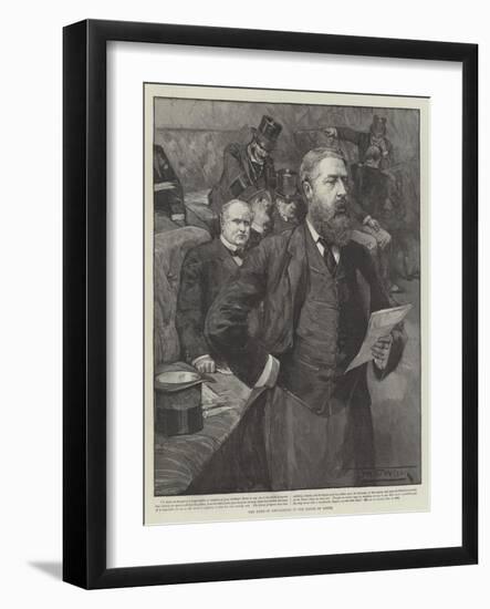 The Duke of Devonshire in the House of Lords-Thomas Walter Wilson-Framed Giclee Print