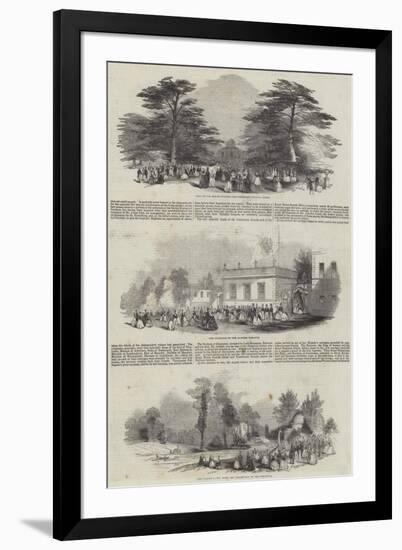 The Duke of Devonshire's Grand Fete to the Emperor of Russia, at Chiswick House-null-Framed Giclee Print