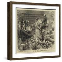 The Duke of Edinburgh Accompanying Madame Marie Roze at the Amateur Orchestral Society's Concert at-Godefroy Durand-Framed Giclee Print