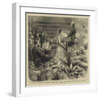 The Duke of Edinburgh Accompanying Madame Marie Roze at the Amateur Orchestral Society's Concert at-Godefroy Durand-Framed Giclee Print