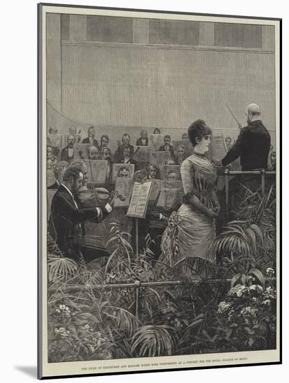 The Duke of Edinburgh and Madame Marie Roze Performing at a Concert for the Royal College of Music-Henry Stephen Ludlow-Mounted Giclee Print