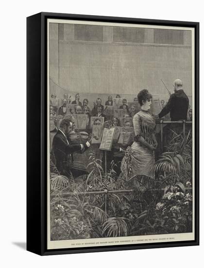 The Duke of Edinburgh and Madame Marie Roze Performing at a Concert for the Royal College of Music-Henry Stephen Ludlow-Framed Stretched Canvas