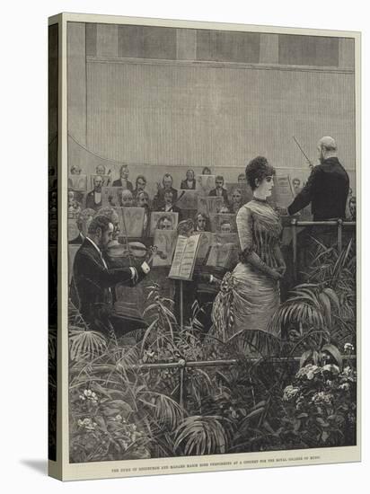 The Duke of Edinburgh and Madame Marie Roze Performing at a Concert for the Royal College of Music-Henry Stephen Ludlow-Stretched Canvas