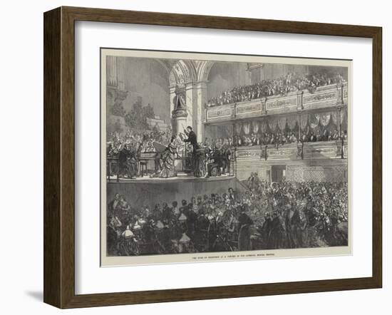 The Duke of Edinburgh at a Concert of the Liverpool Musical Festival-Charles Robinson-Framed Giclee Print