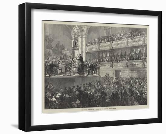 The Duke of Edinburgh at a Concert of the Liverpool Musical Festival-Charles Robinson-Framed Giclee Print