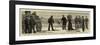 The Duke of Edinburgh Inspecting the Coast-Guard at Falmouth-null-Framed Giclee Print