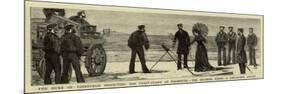 The Duke of Edinburgh Inspecting the Coast-Guard at Falmouth-null-Mounted Premium Giclee Print
