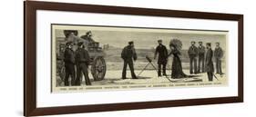 The Duke of Edinburgh Inspecting the Coast-Guard at Falmouth-null-Framed Giclee Print