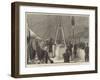 The Duke of Edinburgh Laying the Foundation-Stone of the New Opera House on the Thames Embankment-null-Framed Giclee Print