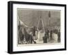 The Duke of Edinburgh Laying the Foundation-Stone of the New Opera House on the Thames Embankment-null-Framed Giclee Print