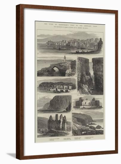 The Duke of Edinburgh's Visit to the Shetland Isles-null-Framed Giclee Print