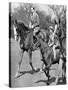 The Duke of Gloucester Riding with Princess Elizabeth in Windsor Great Park, C1936-null-Stretched Canvas