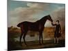 The Duke of Malboroughs Bay Hunter with a Groom-George Stubbs-Mounted Giclee Print