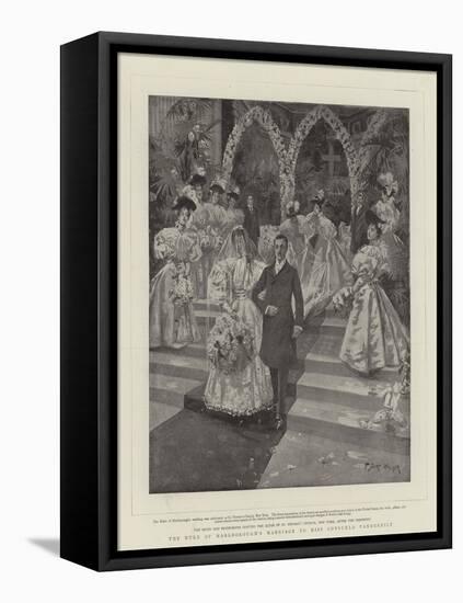 The Duke of Marlborough's Marriage to Miss Consuelo Vanderbilt-T. Dart Walker-Framed Stretched Canvas