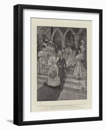 The Duke of Marlborough's Marriage to Miss Consuelo Vanderbilt-T. Dart Walker-Framed Giclee Print