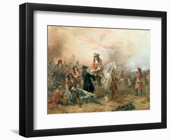 The Duke of Marlborough Signing the Despatch at Blenheim-Robert Alexander Hillingford-Framed Giclee Print