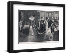 The Duke of Norfolks Interview with Elizabeth 1569-Henry Marriott Paget-Framed Giclee Print