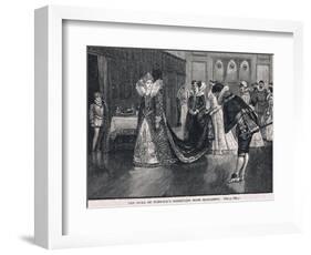 The Duke of Norfolks Interview with Elizabeth 1569-Henry Marriott Paget-Framed Giclee Print