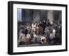 The Duke of Orleans ..During the Cholera Epidemic, C1830-Alfred Johannot-Framed Giclee Print